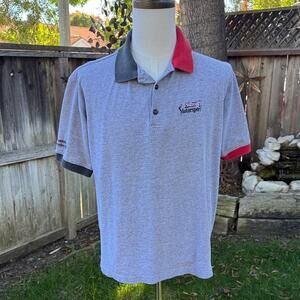 Mercedes Benz Collection Motorsport Polo Grey Shirt Men's Size XL *READ*